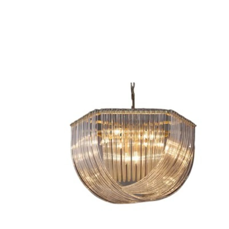 

* Crystal French postmodern chandelier living room bedroom dining room light luxury glass chandelier