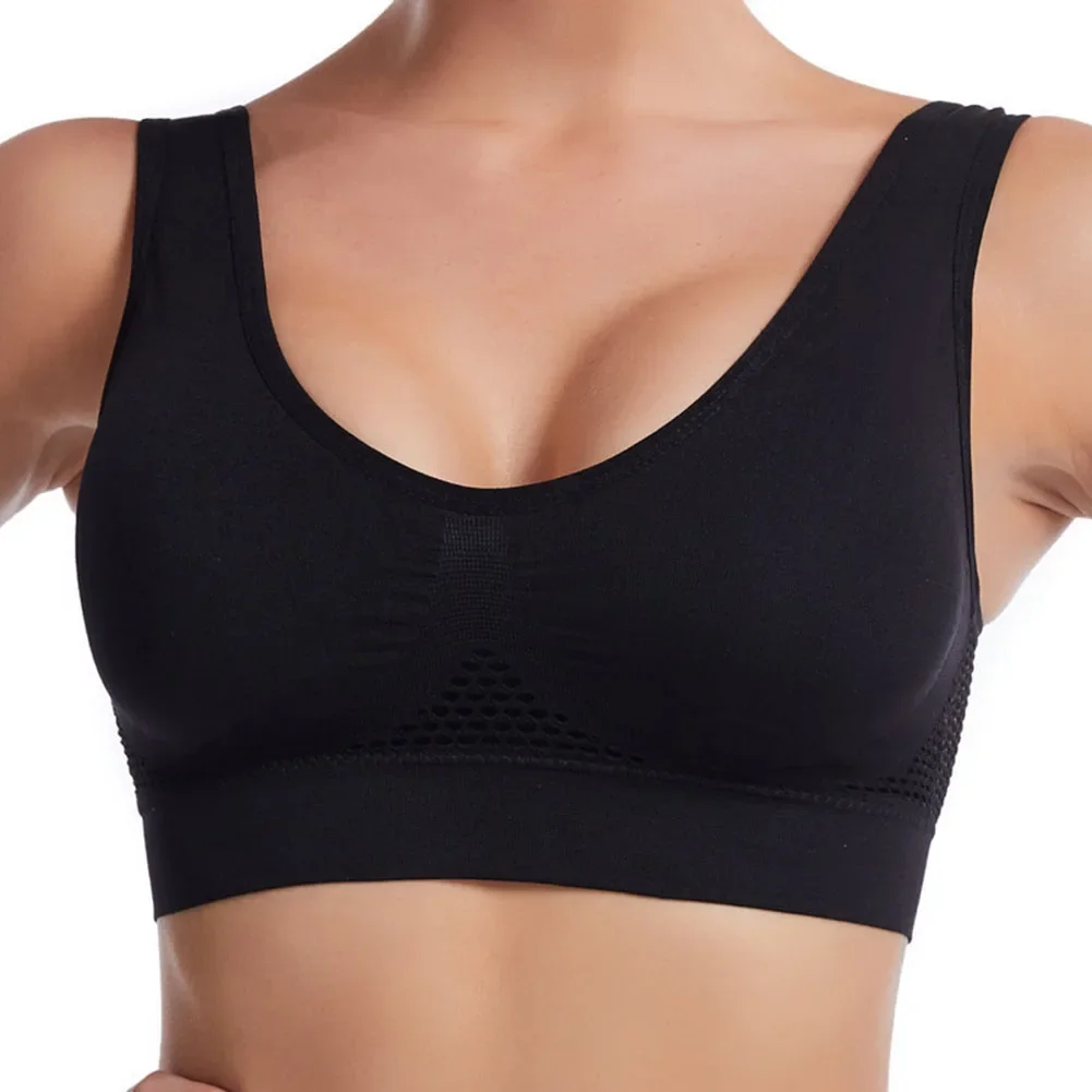 

Female Push Up Bralette Sports Bra Top Yoga Vest Daily Seamless Without Frame Bones Women's Plus Size Fashion