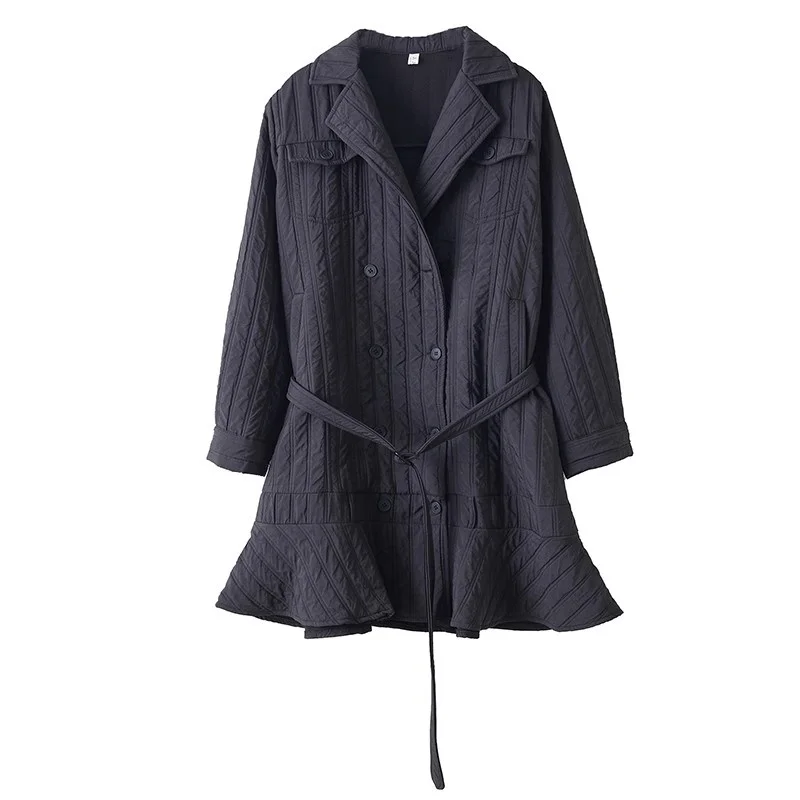 Stepp Blazer Jacke Kleid Frauen Frühling Herbst Lose Fit Dark Trendy Design Polsterung Personalisierte Kleid Mantel Frauen Robe w1809