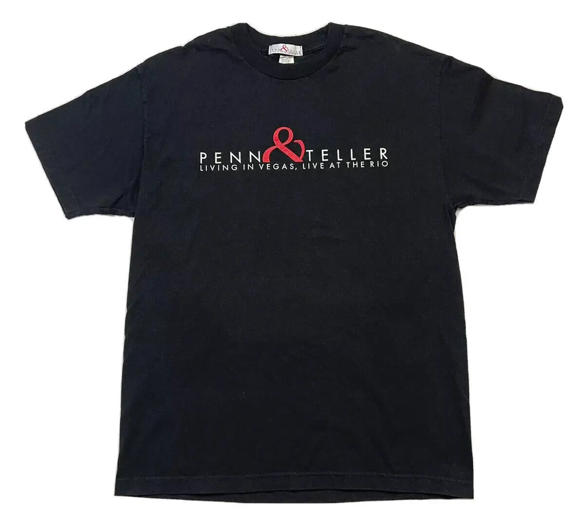 penn and teller living in vegas T shirt Size Large