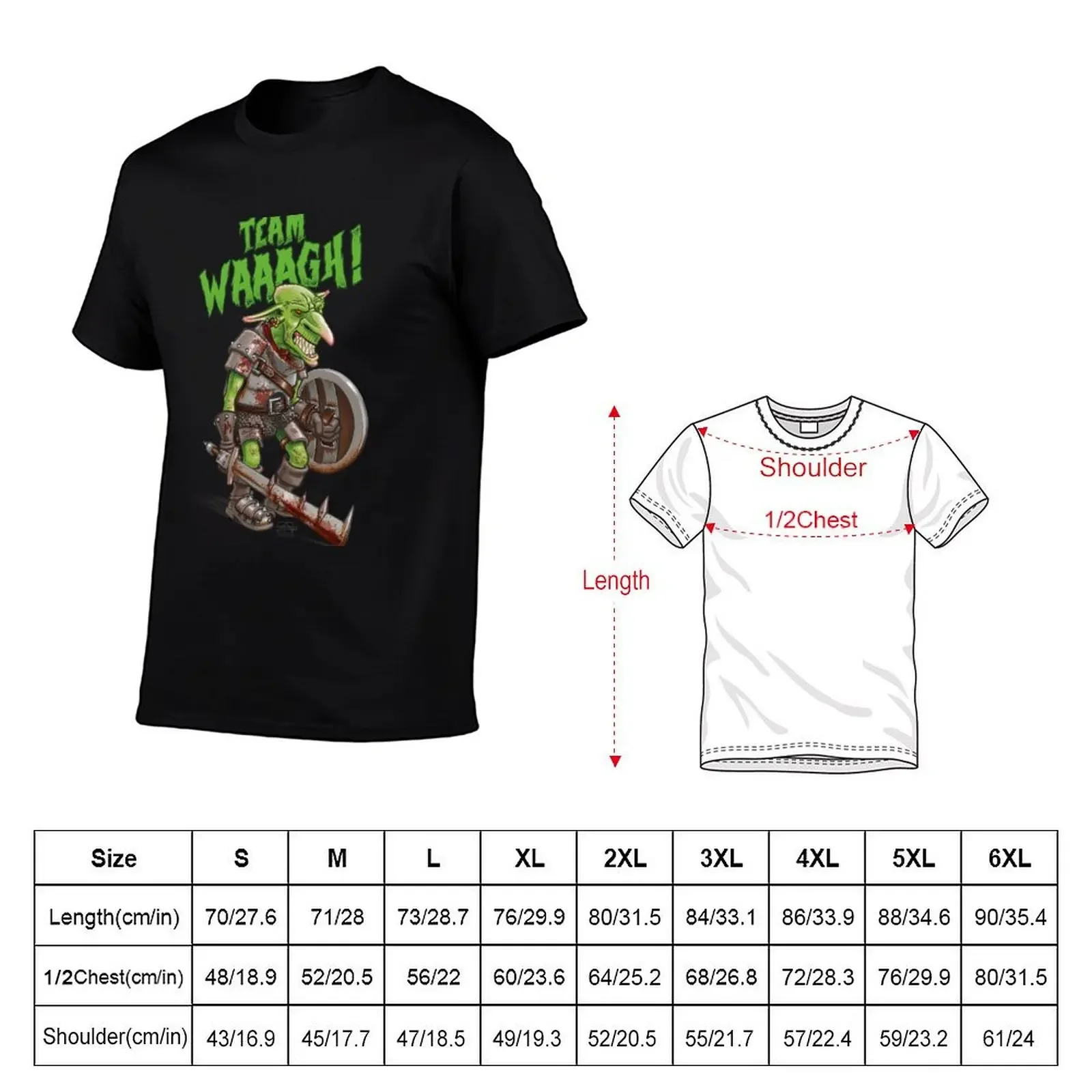 Team WAAAGH! T-Shirt oversized graphic tee Aesthetic clothing men t shirt