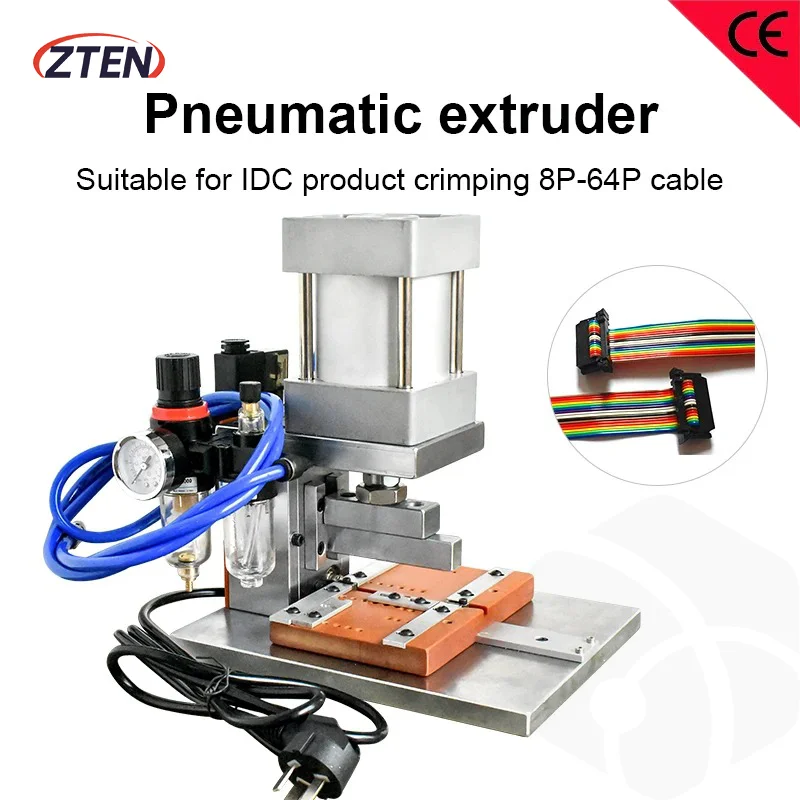 

IDC Computer Wire Crimping Machine 8P-64P IDC Pneumatic Cable Pressing Machines Small Terminal Crimping Machine Connectors