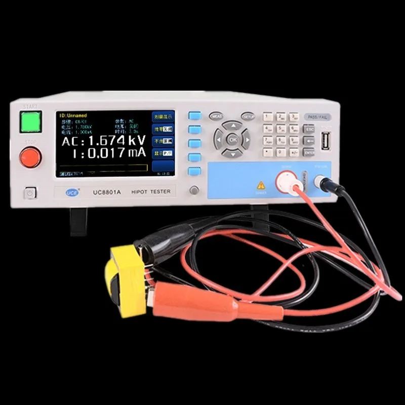 Programming AC and DC withstand voltage insulation resistance UC8001C tester
