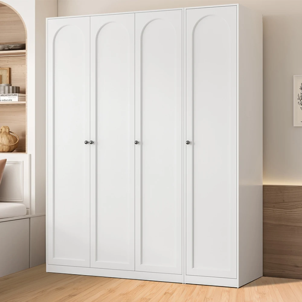 

Modern steel wardrobe wardrobe hanging rod adjustable shelf bedroom living room hospital clothing storage cabinet