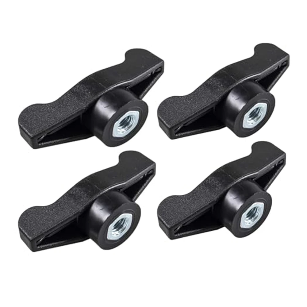 4 pezzi 720-04122 sostituzione dell'ala della manopola per tosaerba e spazzaneve accessori per attrezzi da giardino con ala in plastica nera