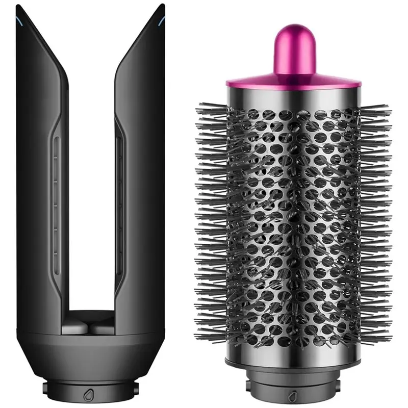 

AEE2-Upgraded Hair Straightener Attachment And Large Round Volumizing Brush For Dyson Airwrap HS01 HS05 HS08 Accessories