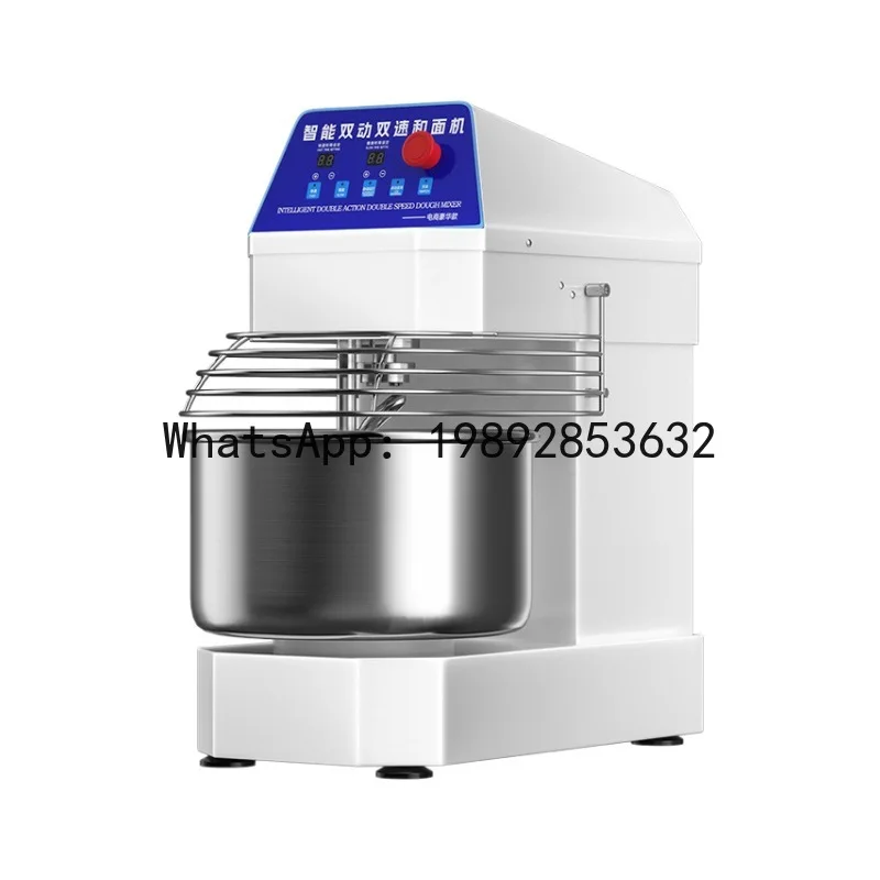 Fully automatic double-action, dual-speed dough mixer - commercial egg beater, flour mixer, and kneader
