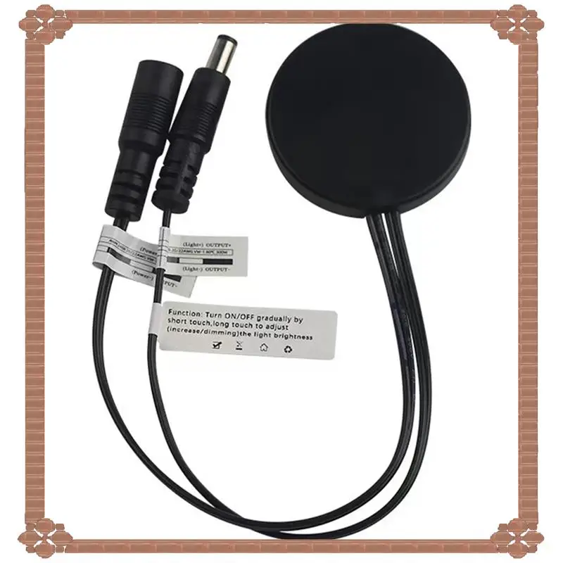 24-Hour Delivery 3X Wood Panel LED Touch Sensor Dimmer Switch  Switch Touch Switch For LED Strip Black