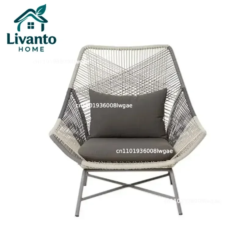 

Nordic Living Room Chairs House Furniture Custom Balcony Table And Chair Rattan Chair Creative Leisure Outdoor Rattan Chair
