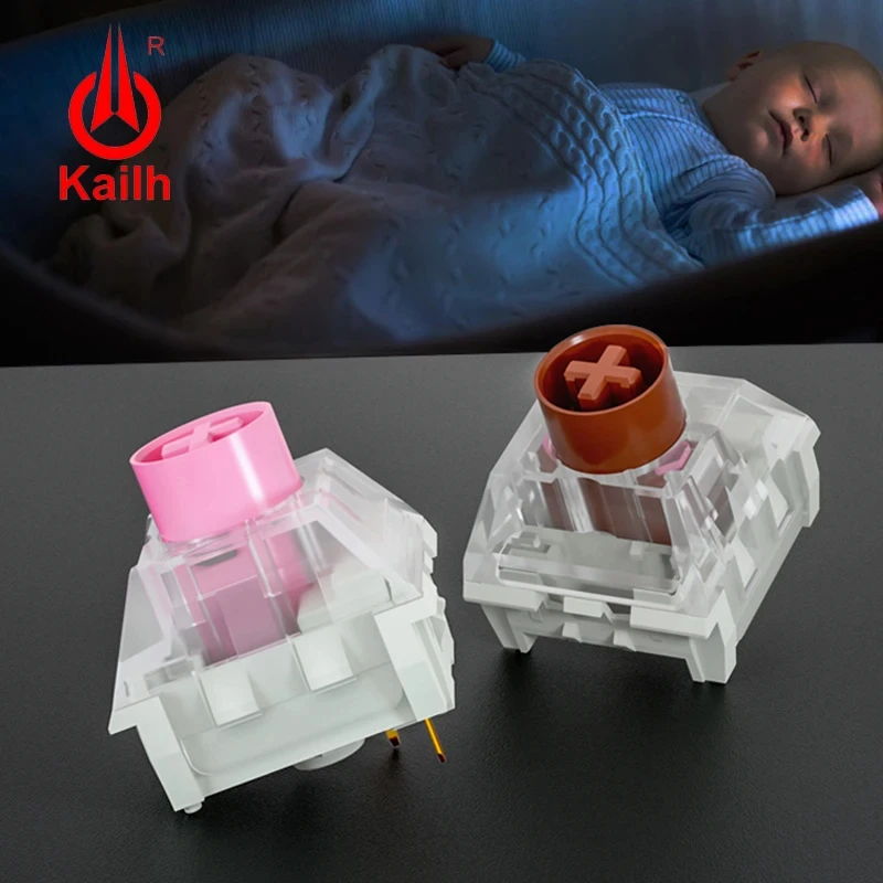 Kailh Box Silent Switch Mechanical Keyboard diy RGB SMD Pink Brown switch Dustproof IP56 waterproof Compatible Cherry MX 3pin