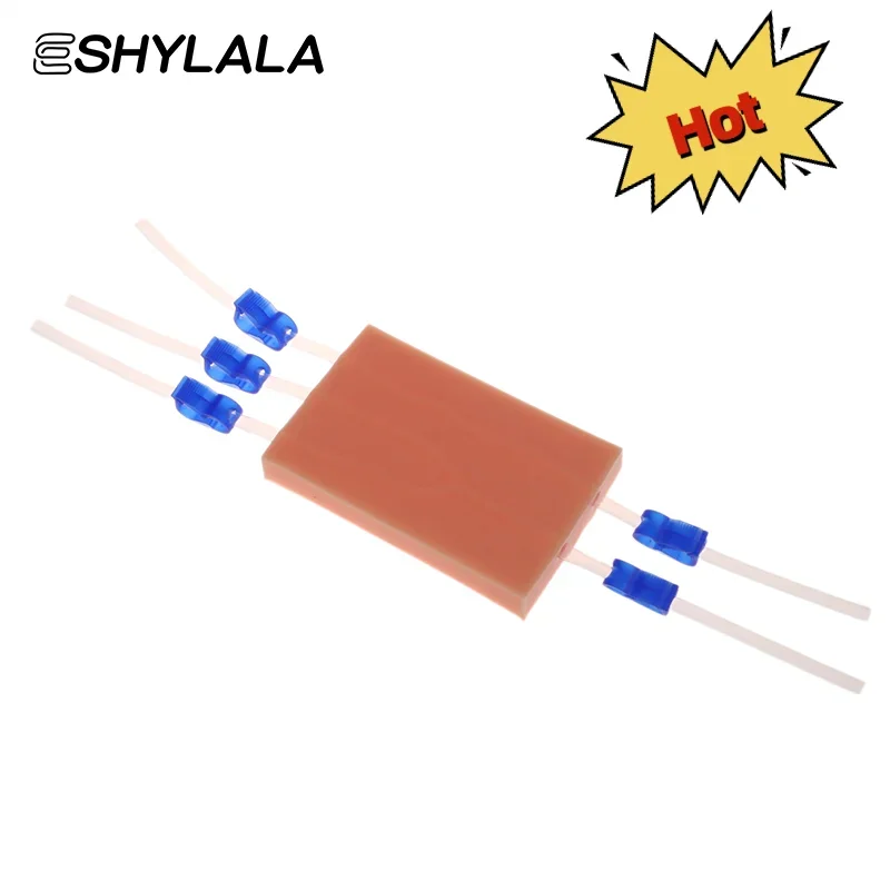 

Venipuncture Injection Practice Pad Simulation Human Skin Tear Resistant Portable For Students Nurses Suture Training Model