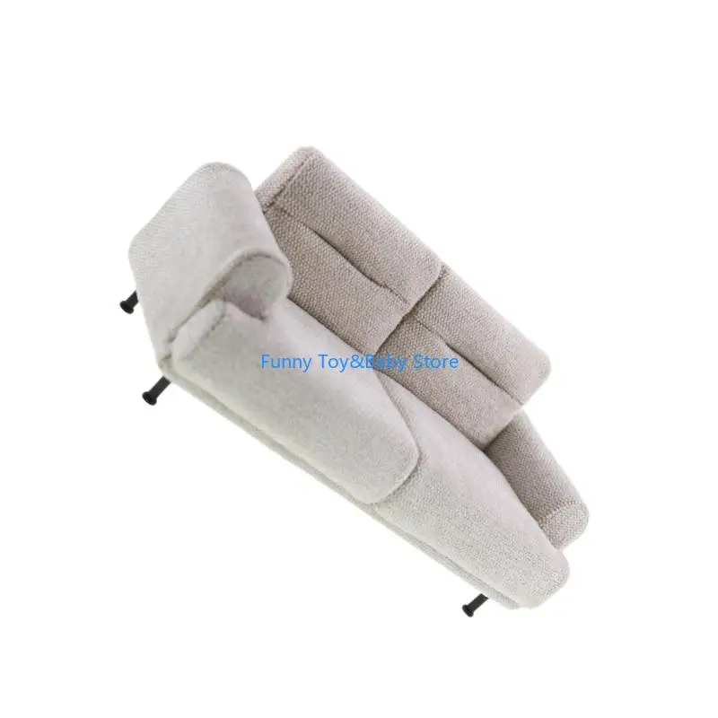 

Dollhouses Loveseat Single Sofa Couch Handcrafted Miniature Decors For DIY Toy House Accessories C90B