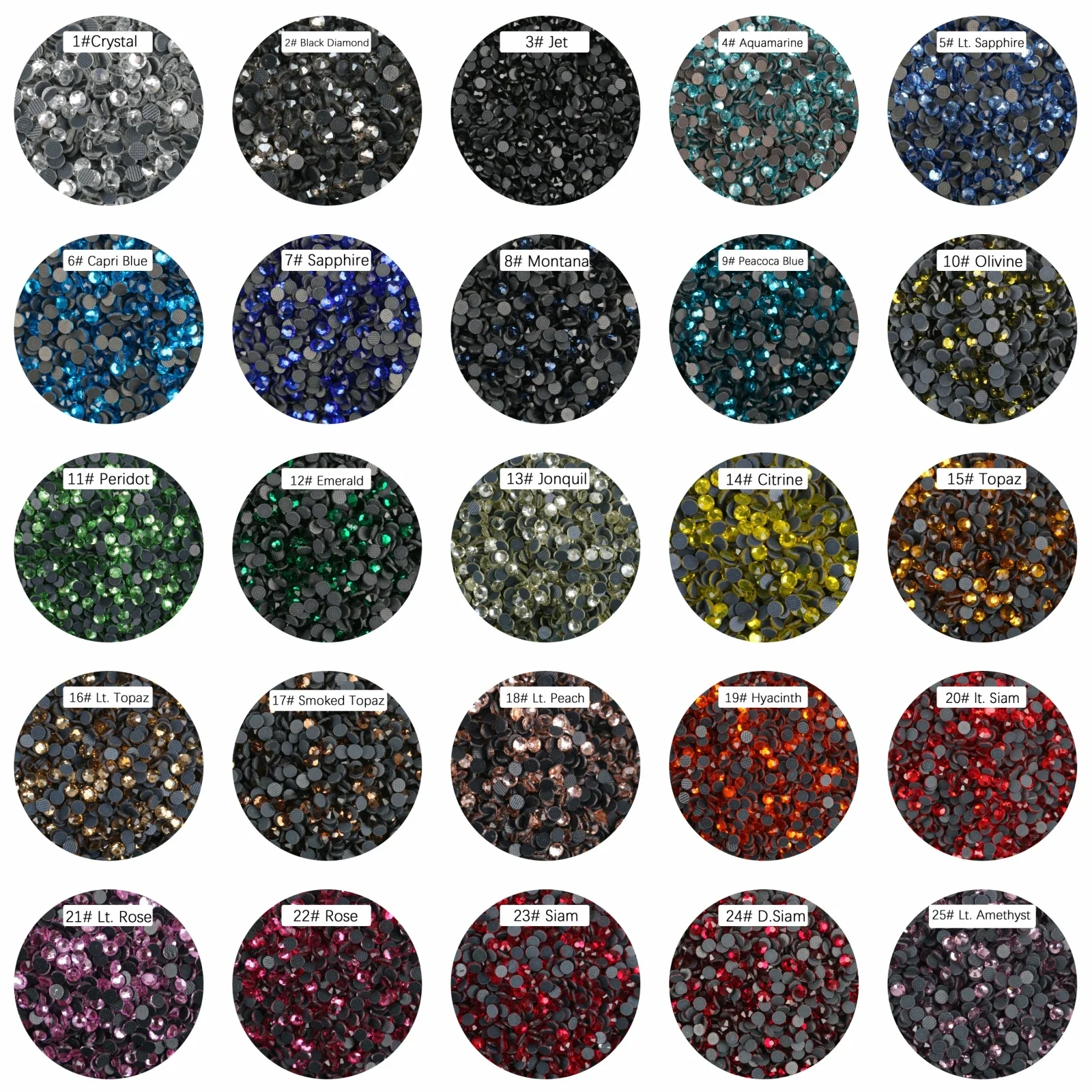 1000 Gross Bulk Wholesale DMC Hotfix Big Pack Rhinestones Crystal AB Rhinestone Glass Glitter Strass Crystals Heat Press Stones