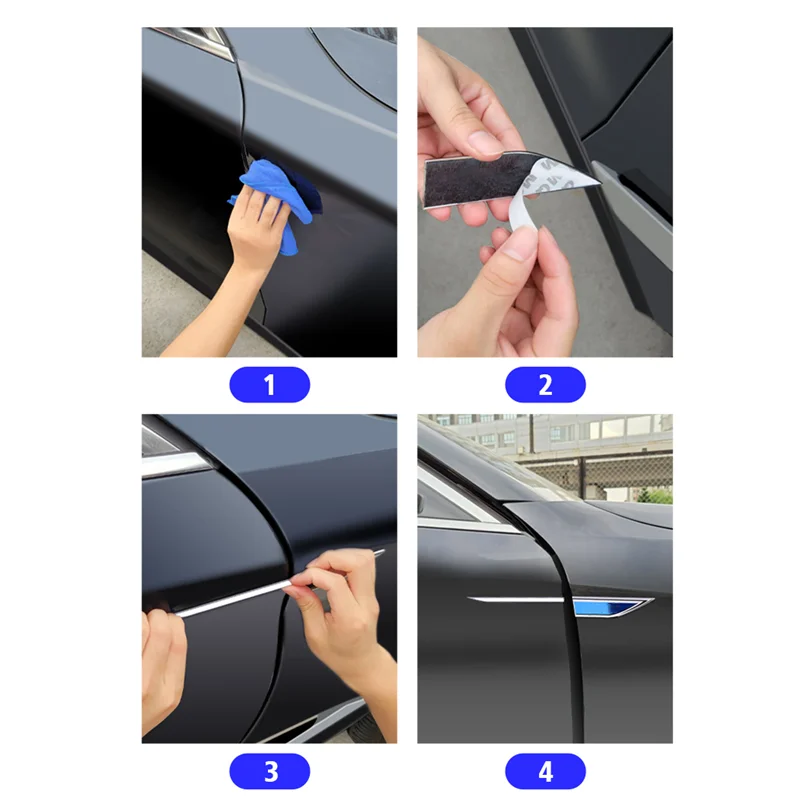 Metal Alloy Car Door Fender Blade Decal Badge Car Body Protective Sticker Decal For Skoda Rapid 2020 2021 2022