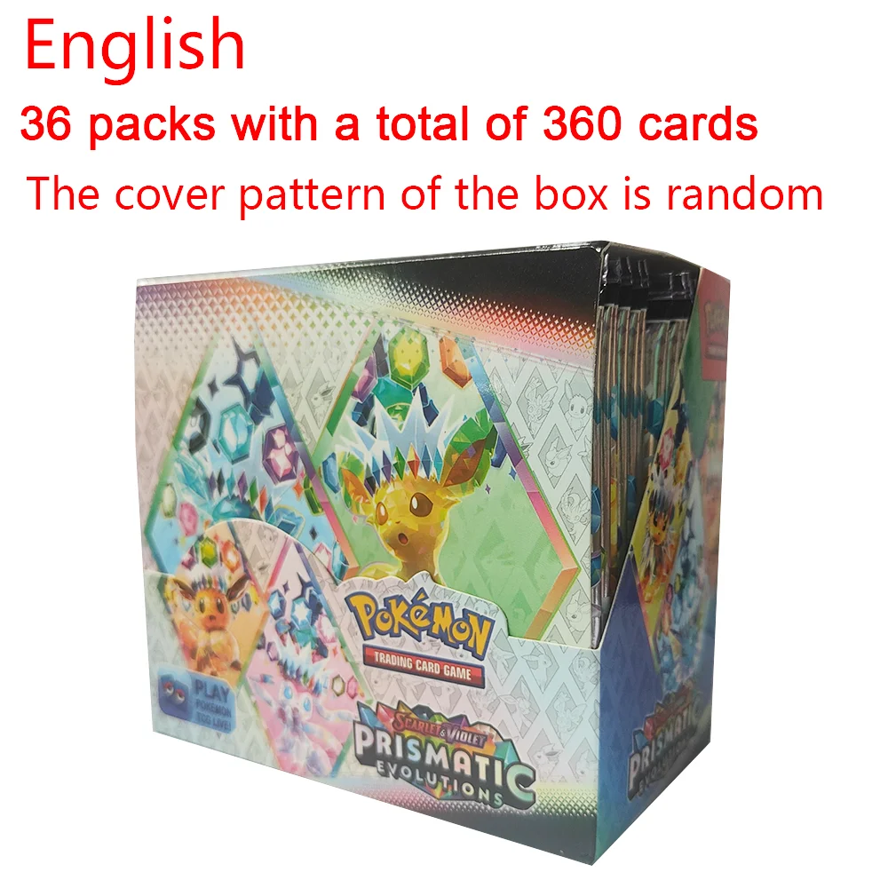 360 Stuks Pokemon Kaarten Destined Rivals Prismatic Evolutions Scarlet Violet 151 PALDEAN Engelse Booster Battle Transaction Kaarten