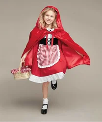 Halloween Children's Clothing Girl Baby Cosplay Little Hood Performance Girl Clothing Princess Dress  Clothing