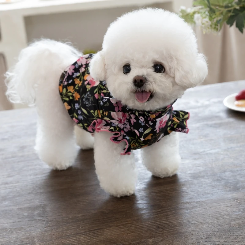 Pet Clothes Dog And Cat Cute Thin Spring Summer Dress Chihuahua Maltese Teddy Apperal - view 4