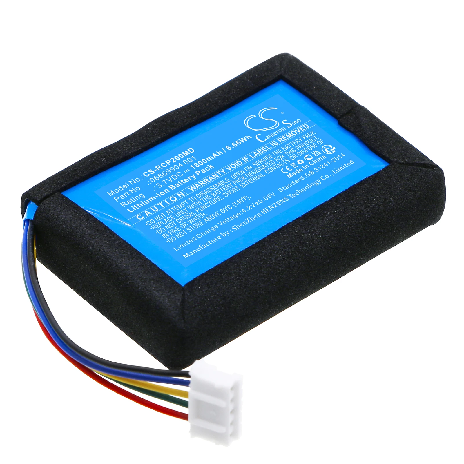 Batería de Repuesto CS para Roche POCT 30645-00, CoaguChek Pro 2, CoaguChek Pro II, Accuchek Inf PN:06869904 001 1800mAh / 6.66Wh