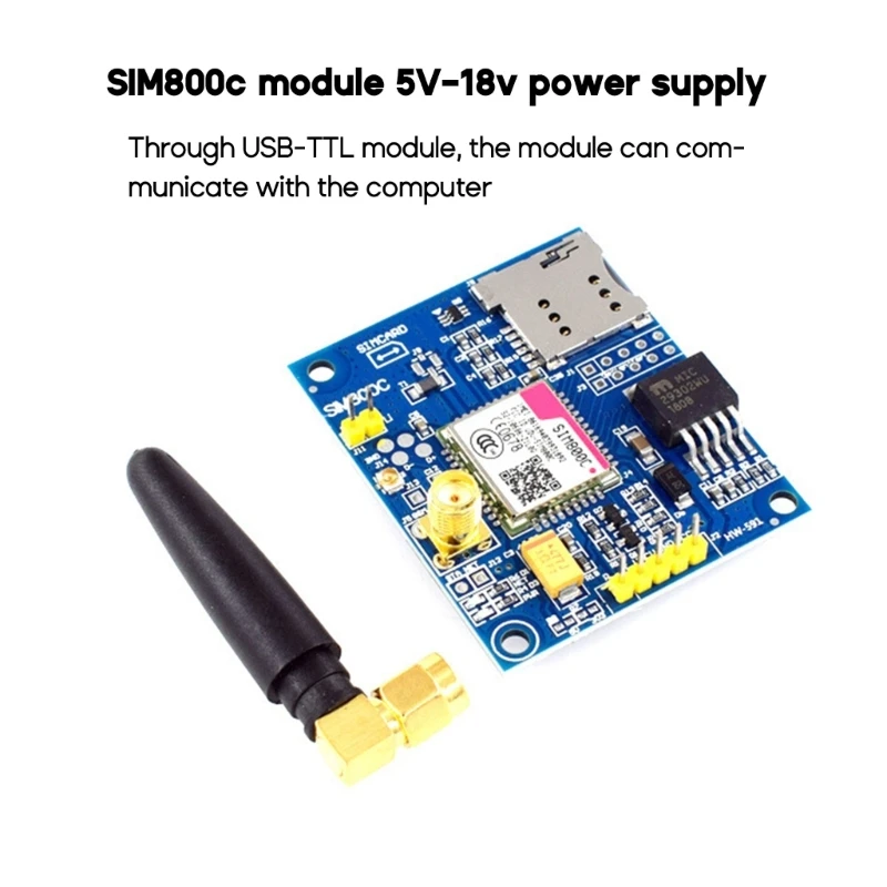 

SIM800C GSM GPRS Module 5V/3.3V TTL Development Board IPEX With And TTS for arduino STM32 C51 for arduino