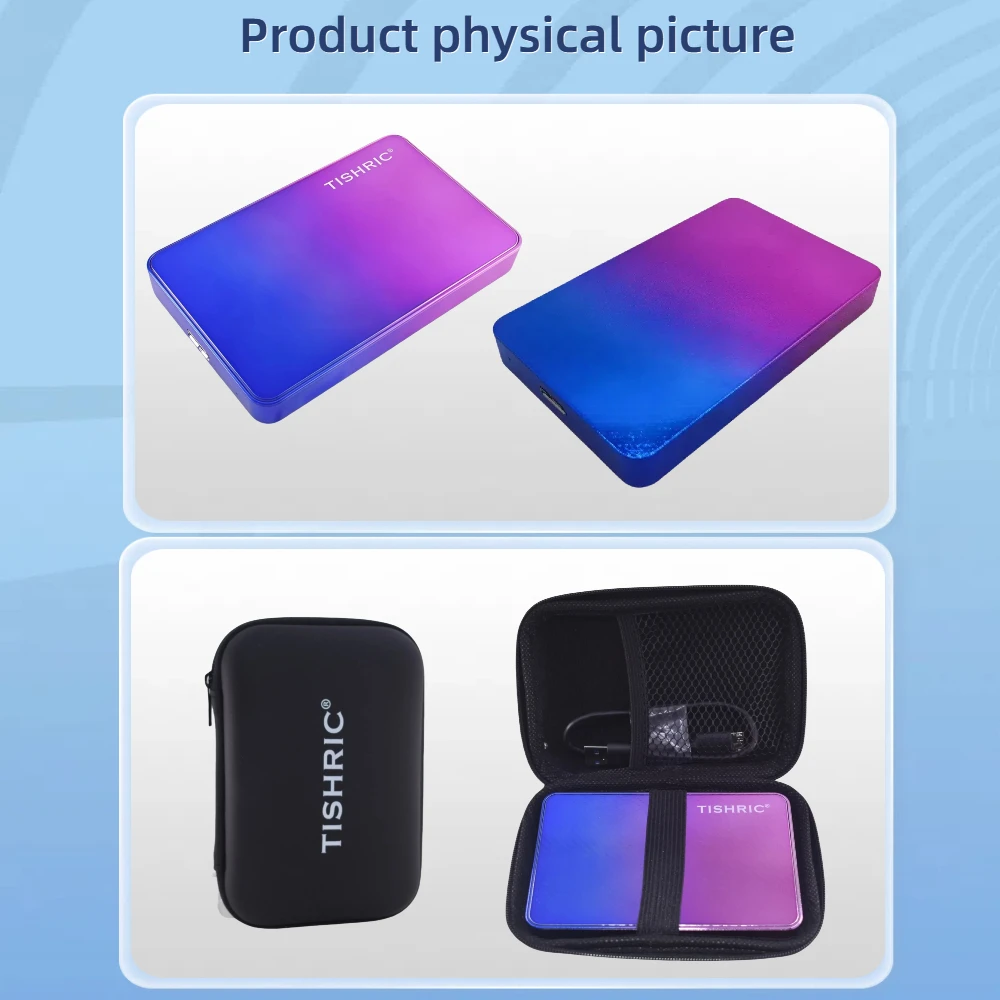 티쉬릭 외장 하드 드라이브 160GB 320GB 500GB 1TB HDD 2.5인치 USB3.0 스토리지 하드 디스크 TV PS4 Xbox PC 노트북 호환