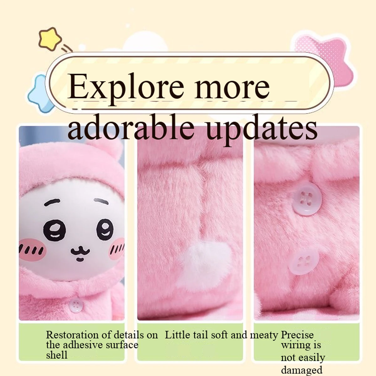 

MINISO Chiikawa Series Usagi Pajama Sitting Doll Plush Blind Box Momonga Cute toys Animation Peripheral Hachiware Girl's Gift