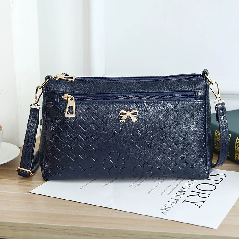 R016 Women Single Shoulder Crossbody Soft PU Leather Ladies Shoulder Messenger Cell Sac Designer Multi-layer Mini Wallet Purse
