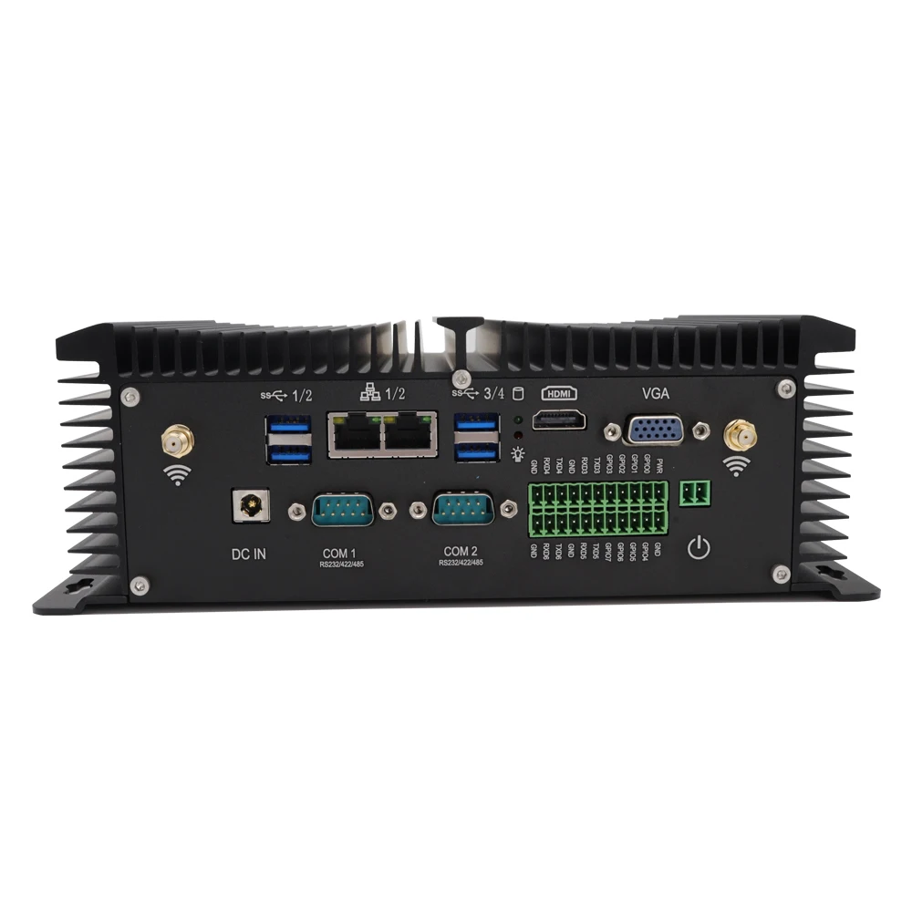 EGLOBAL Intel Mini PC Industrial de 8. a generación 8550U 8250U 32G RAM 512G SSD computadora de escritorio Dual LAN Dual COM Win10 PC Industrial