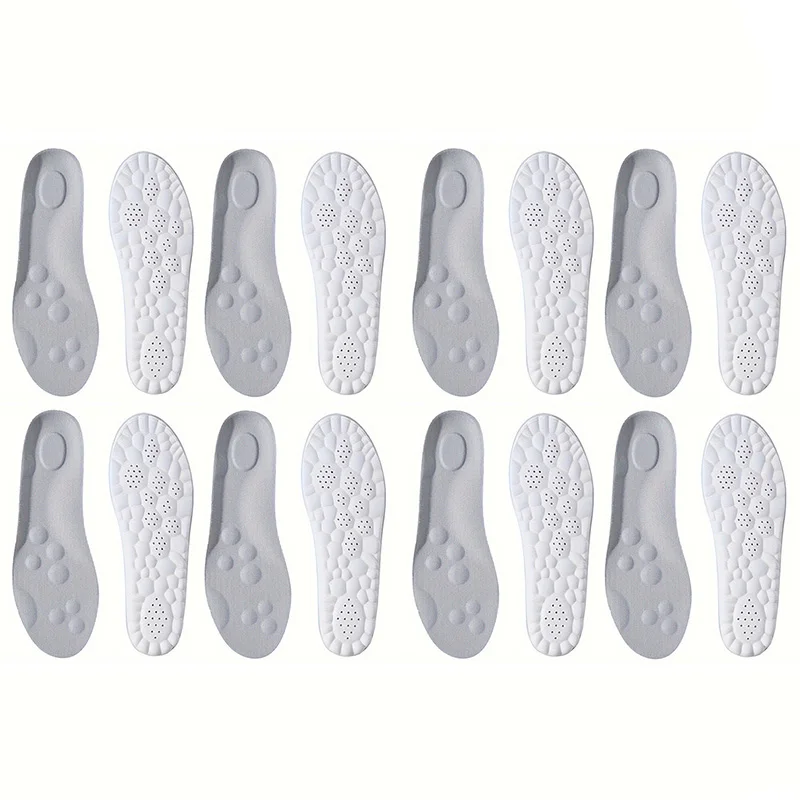 1 Paar/2 Pairs/4 Pairs Hoge Elasticiteit Latex Sport Inlegzolen Zachte Schoen Pads Steunzool Orthopedische Inlegzolen ademend Deodorant Binnenzool