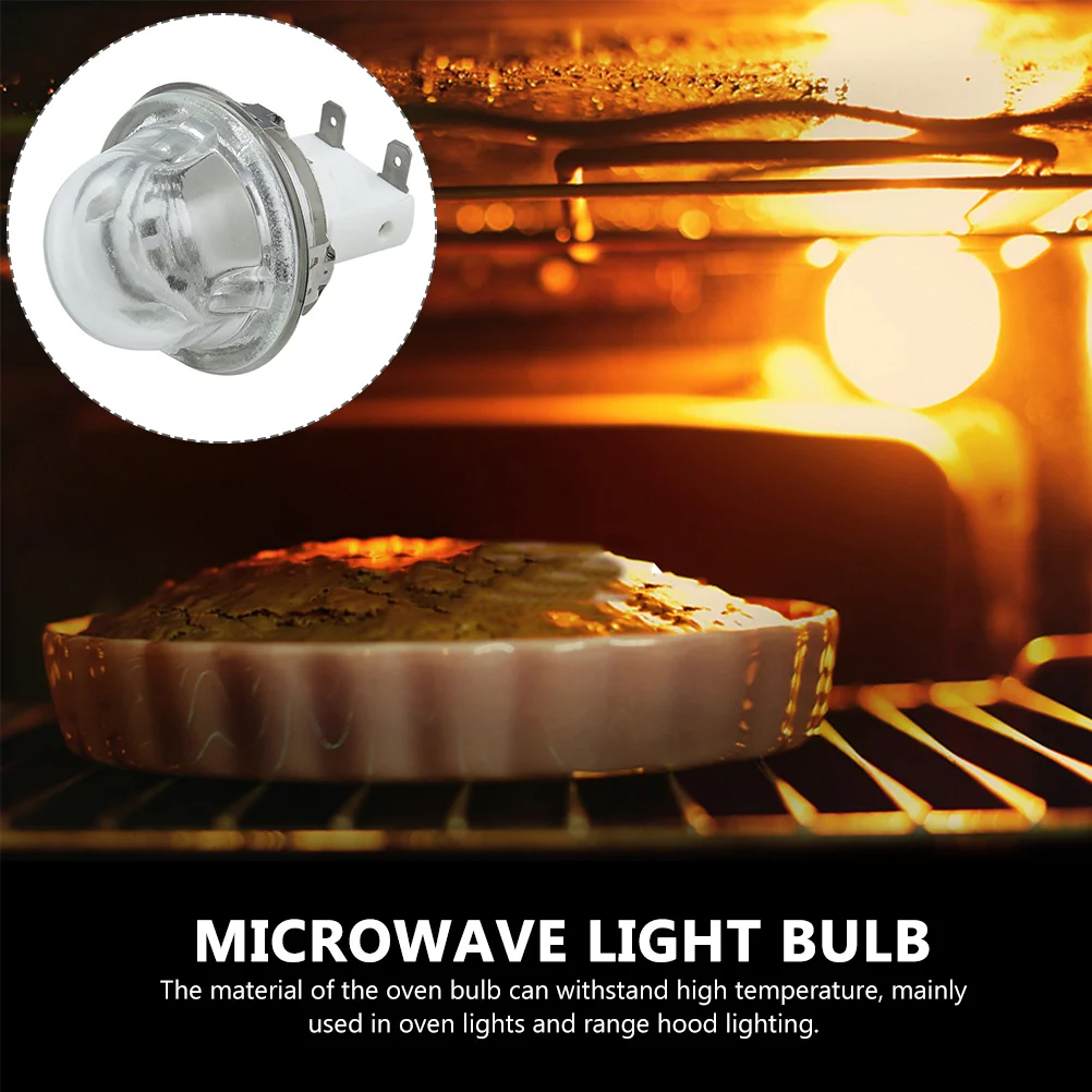 

2Pcs High Temperature Resistant Oven Bulb E14 25W Durable Explosion Proof Appliance Light Oven Light Bulb Bulbs for Microwave