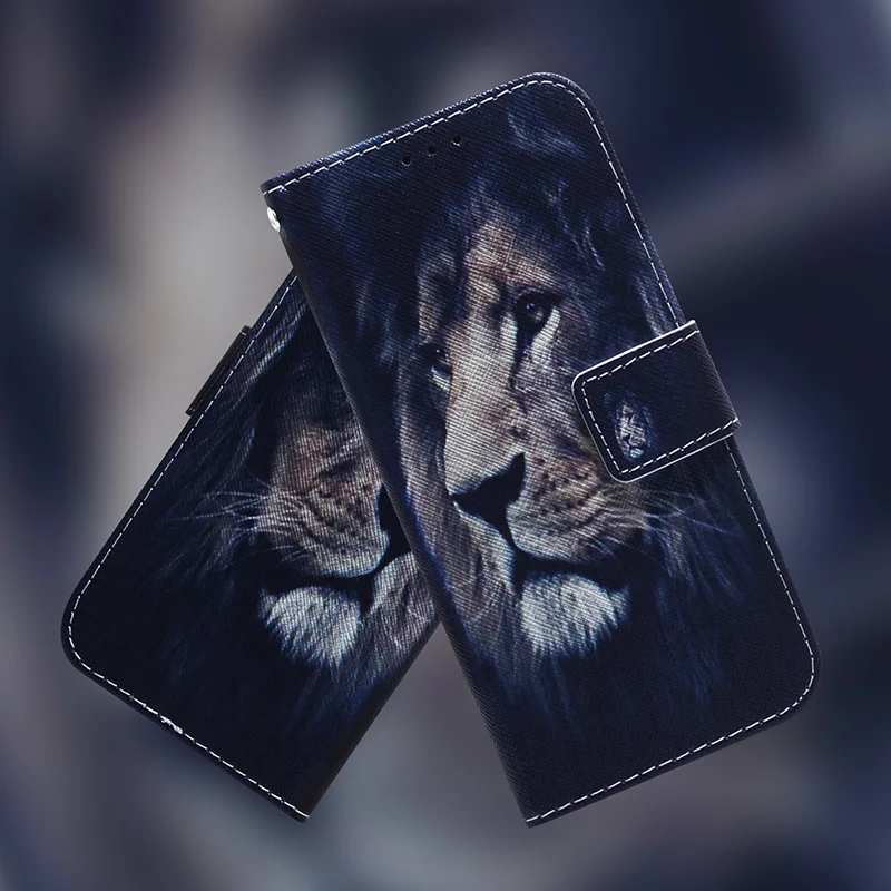 Painted Flip Leather Magnetic Case For Samsung Galaxy S25 Edge S25 s20 Ultra S25 S10 PLUS Lite S10E S9 S8 S7 Edge S6 Phone Cover