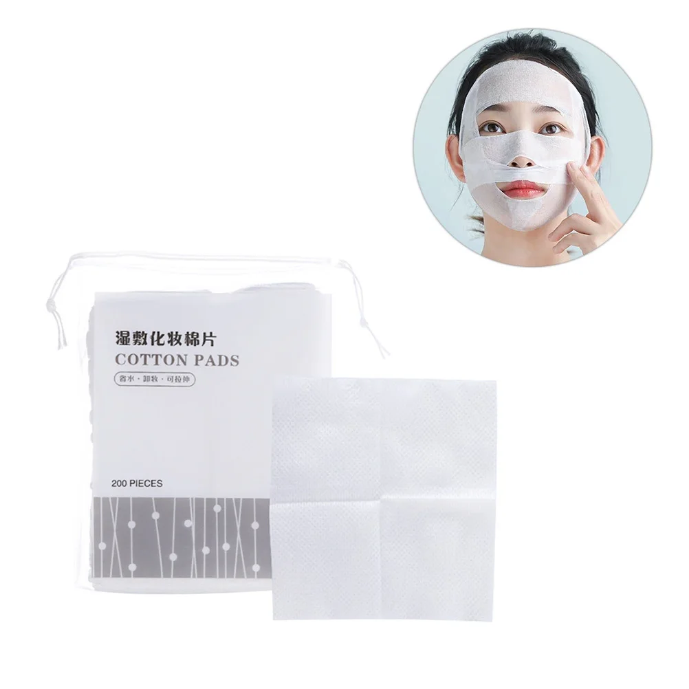 وسادات قطنية رفيعة للمكياج، قماش غير منسوج، وسادات وجه ناعمة ومريحة لإزالة المكياج والعناية بالبشرة وخفيفة الوزن #1