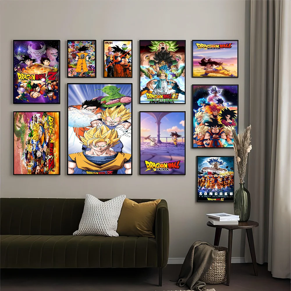 D-Dragon Ball Whitepaper Poster HD Quality Poster Wall Art Painting Study Room Wall Decor