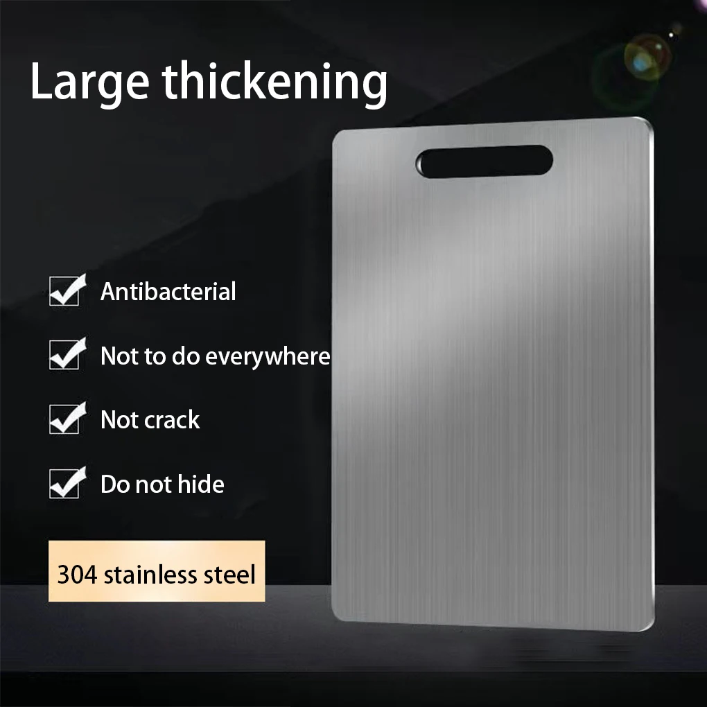 

Titanium Cutting Boards for Kitchen, Stainless Steel Cutting Board, 304 Stainless Steel Double-Sided Food Grade Cutting Board