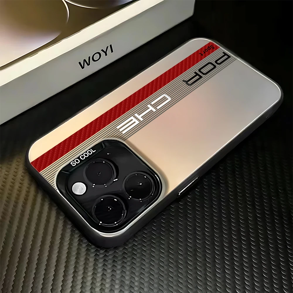 Luxury Sports Car Line Pattern Phone Case For iPhone 17 16e 