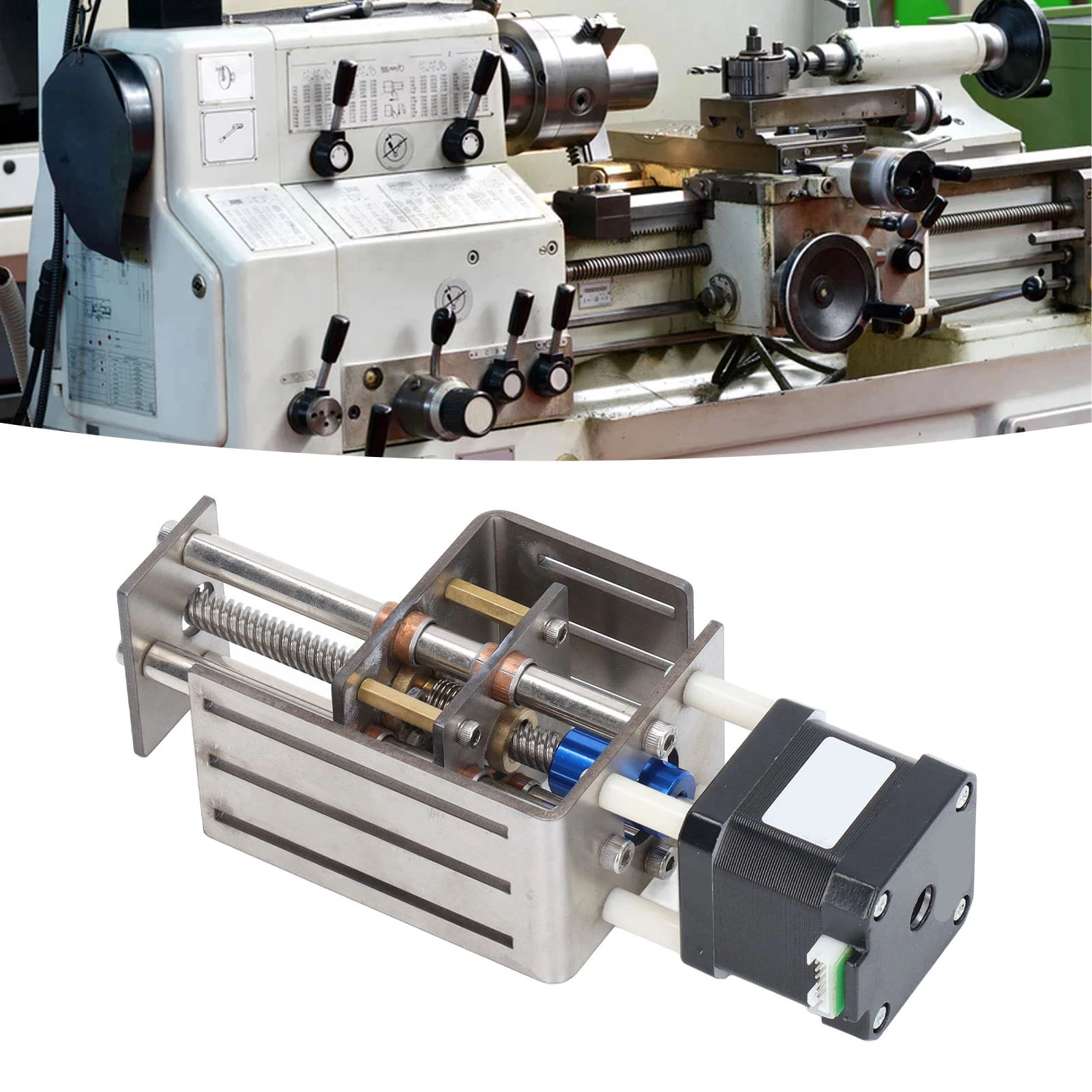محاور مجموعة الطاولة المنزلقة الشظية أداء مستقر 1.7A محاور CNC مجموعة طاولة الشريحة 100 مللي متر السكتة الدماغية 12 فولت لتقوم بها بنفسك للنجارة #4