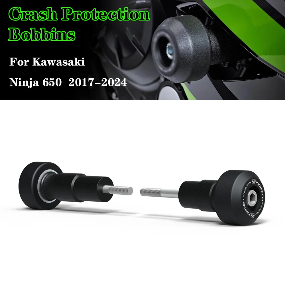 

For Kawasaki Ninja650 2017-2024 Motorcycle Falling Protection Frame Slider Fairing Guard Crash Pad Protector