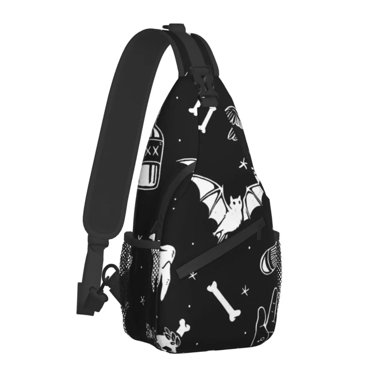 Bones Skeleton Souls Crossbody Bag Sports A Few Of My Macabre Things Chest Bag Women Man Fashion Shoulder Backpacks Travel