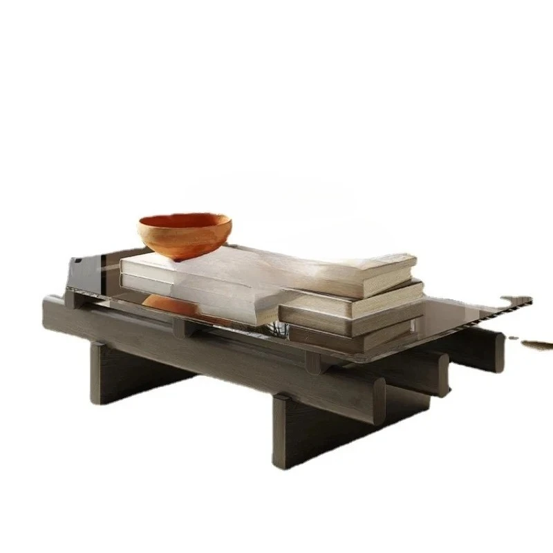 

Living Room Home Chinese Style Tea Table Modern Simple Rectangular Glass Tea Table