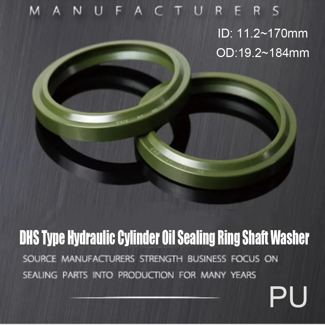 1Pcs 12x20x4.5/6mm 70x80x6/8mm 170x184x7/9.5mm DHS Type Polyurethane Hydraulic Cylinder Oil Seal Shaft Dust Sealing Ring Gasket