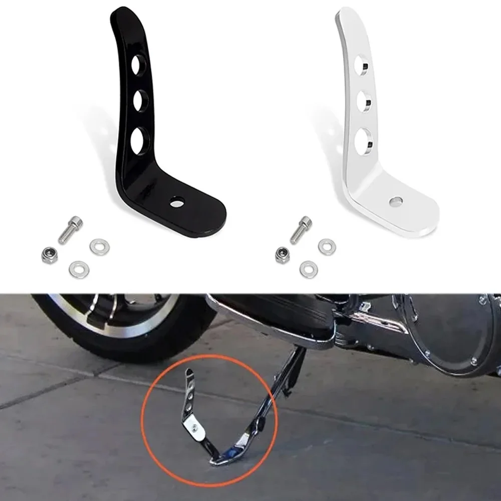 

Motorcycle Foot Pedal Jiffy Stand Kickstand Extension For Harley Touring CVO Street Glide Electra Road King FLHR 1991-2024