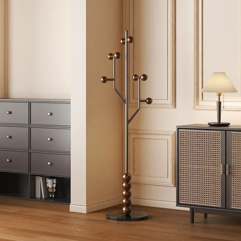 

French medieval wabi style retro small hanger floor-to-ceiling bedroom home corner coat rack entrance