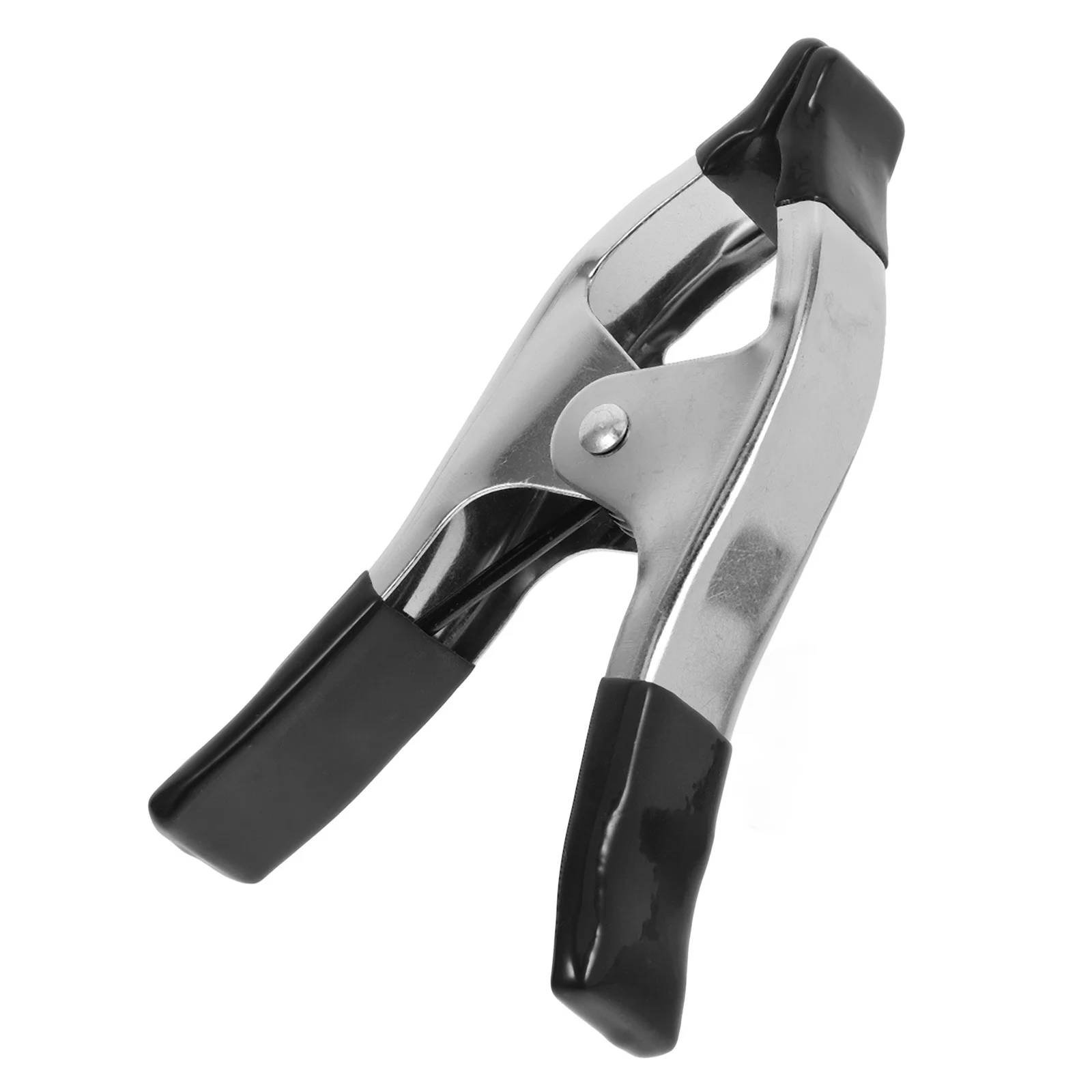 

6-Inch Nickel Plated Heavy Duty Spring Clamp Durable Metal Clips Multi Purpose Backdrop Photography Clips PVC Protect Cover