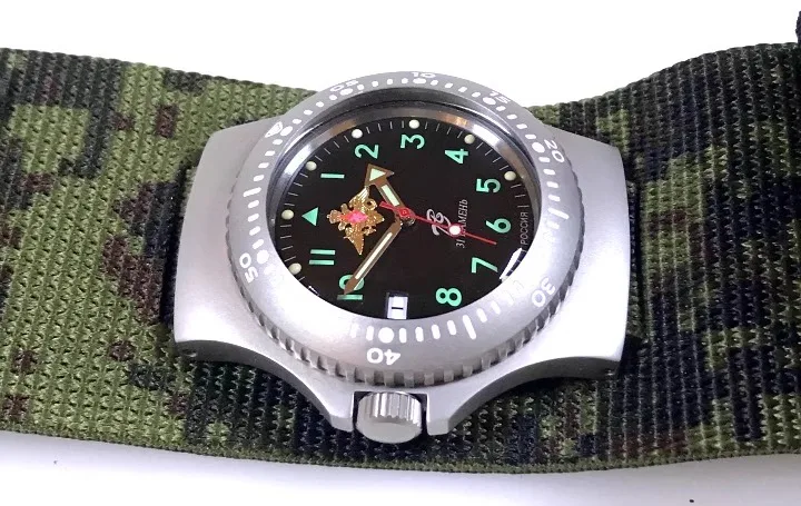 Russian Orginal 6e4-1/2 Leather Strap Watch Special Forces Tactica