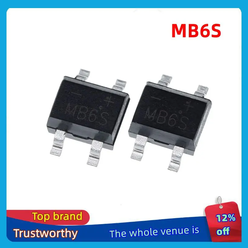 10/100 قطعة 600 فولت 0.5 أمبير mb6s