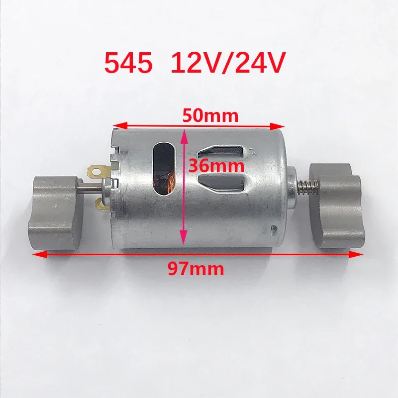 DC 12V/24V RS-545 Vibrator Motor DC 3V RS-365 Vibrator Motor Strong Vibration Dual Head for Massager/ Foot Basin/ Vacuum Cleaner