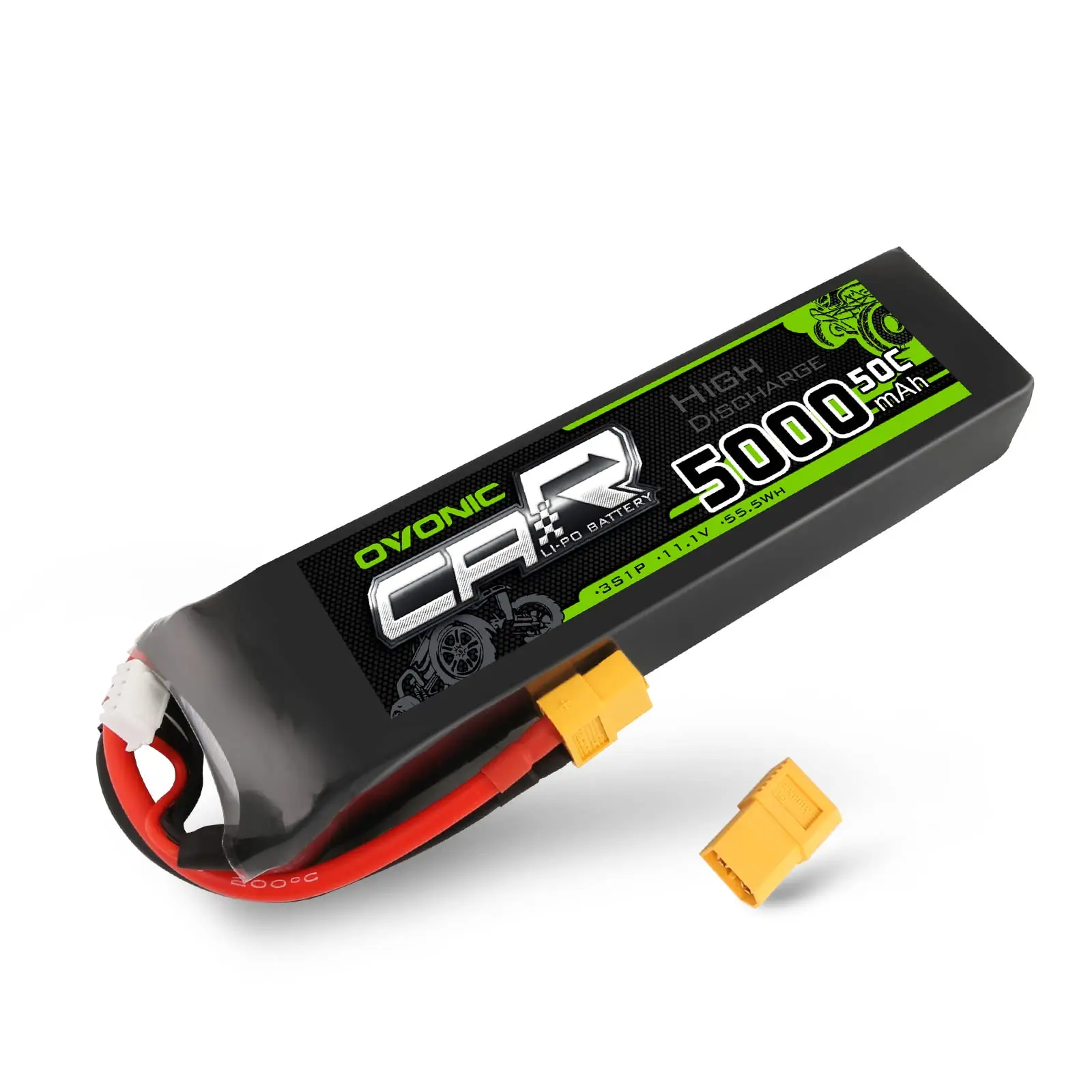 Batería LiPo 3S 50C 5000 mAh 11,1 V con conector XT60 para coche RC barco camión Quadcopter helicóptero multimotor Hobby piezas de bricolaje