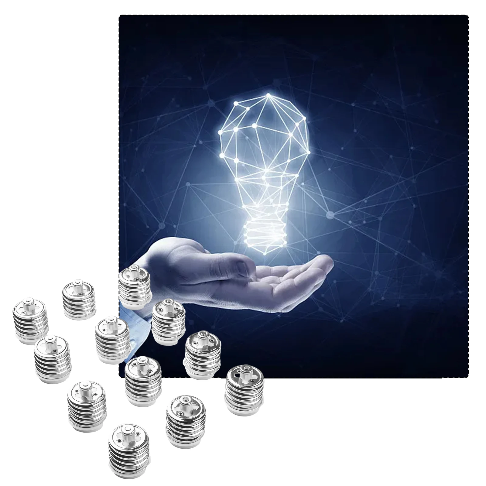 Light Bulb Socket Bulb Base Adapters E26 E27 Socket E39 E40 Base LED Anti-ignition Protection Halogen High Temperature Home