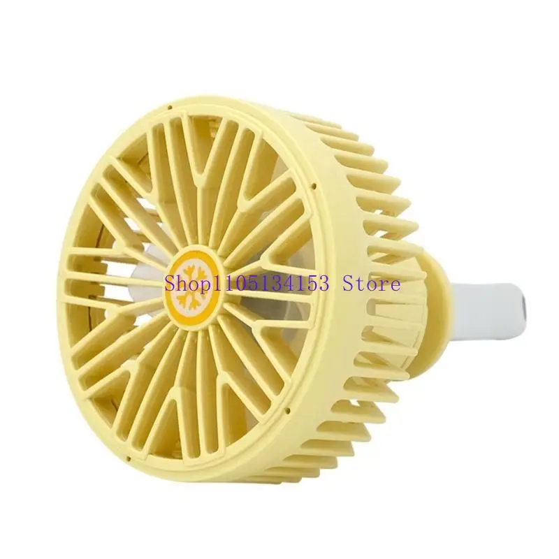 hg89 سيارة LED منفذ الهواء مروحة متعددة الوظائف USB 360 الدورية التبريد السيارات المروج 3 سرعة مروحة كهربائية #5