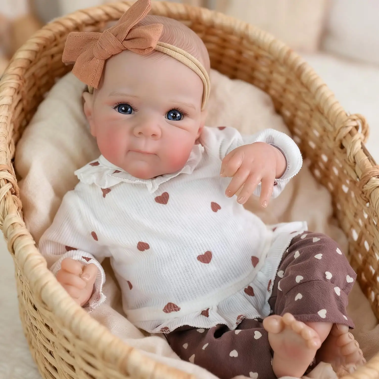 

45CM Already Finished Reborn Baby Doll Bettie Soft Body Lifelike Newborn Baby Dolls 3D Skin Collectible Art Doll Bebes Reborns