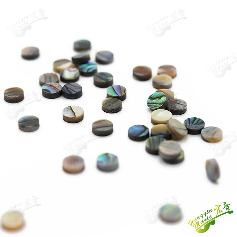HUATOOL 10 Stück/Set Echte Farbige Abalone-Muschelklangpunkte Gitarrenzubehör Material Durchmesser 2mm/3mm/4mm/5mm/6mm – Detail 4